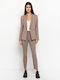 Toi&Moi Lang Damen Mittellang Blazer Tabac Braun