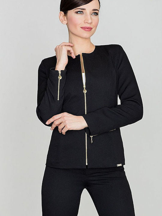 Lenitif Blazer pentru femei Sacou Negru