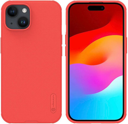 Nillkin Super Frosted Shield Pro Umschlag Rückseite Kunststoff Rot (iPhone 15 Plus / 16 Plus)