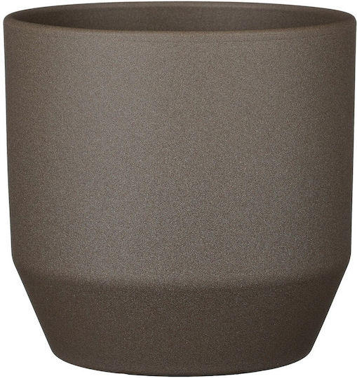 Supergreens Übertopf Keramik Braun 21.5x21.5x21εκ.