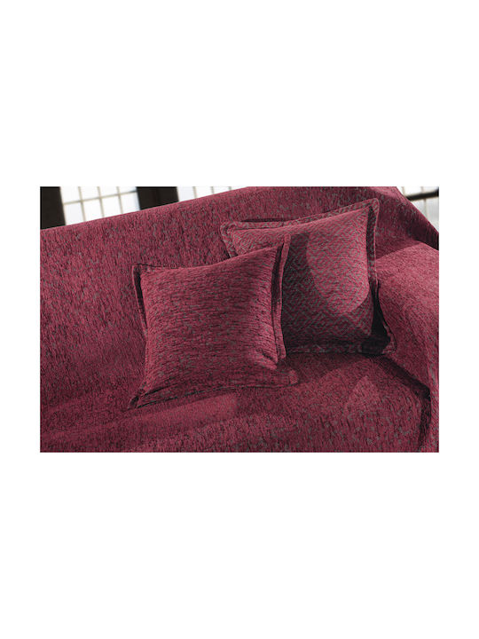 Guy Laroche Sofa Cushion Matis 100% Cotton Burgundy 50x50cm