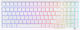 Royal Kludge RK98 Ασύρματο Gaming Πληκτρολόγιο με Custom Brown διακόπτες και RGB φωτισμό (Αγγλικό US) Λευκό