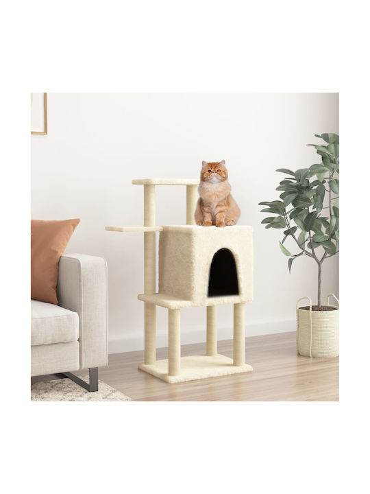 vidaXL Scrumieră Cat Trees Beige