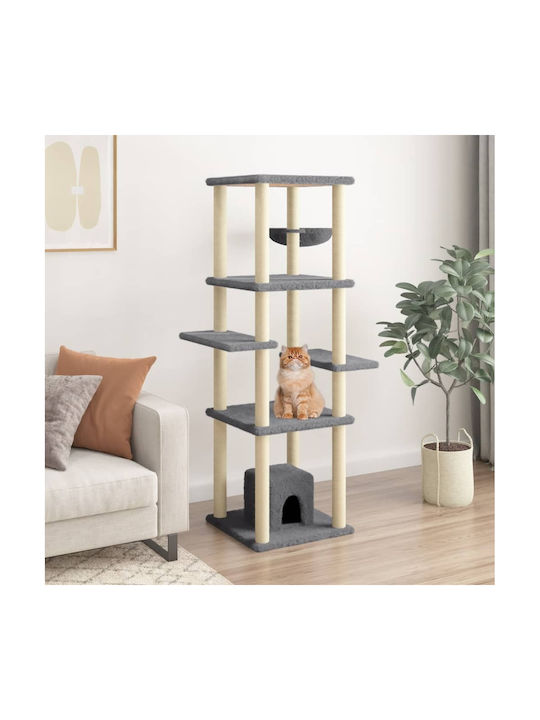 vidaXL Cat Scratching Post Cat Trees Gray