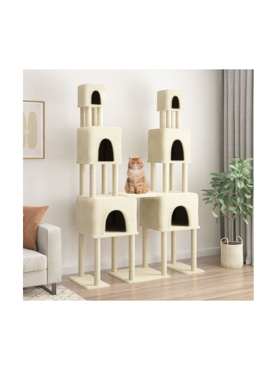 vidaXL Scrumieră Cat Trees Beige