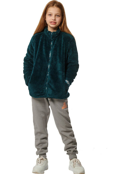 Body Action Sportlich Kinderstrickjacke Fleece ...