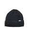 District75 Beanie Unisex Beanie mit Rippstrick in Schwarz Farbe