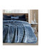 Lino Home Velvet Blanket Single 160x220cm Blue