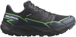 Salomon Thundercross Ανδρικά Ορειβατικά Παπούτσια Αδιάβροχα με Μεμβράνη Gore-Tex Μαύρα