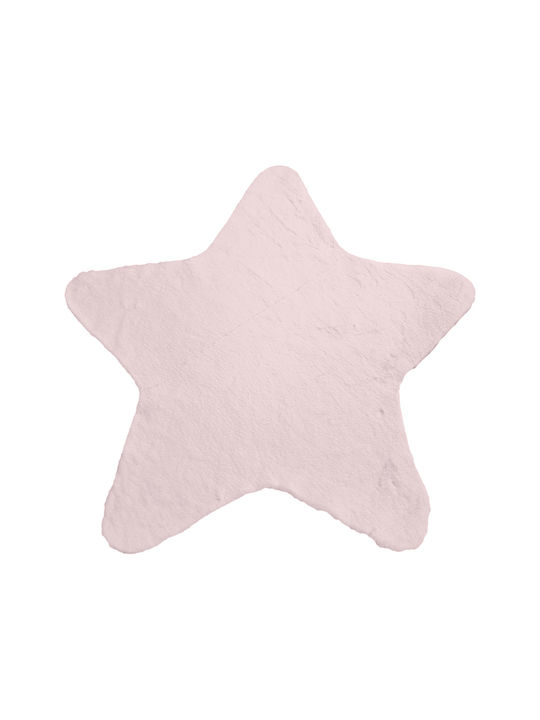 Beauty Home Kinderteppich Sterne Rosa 80x80cm