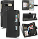 Multi Zipper Brieftasche Schwarz (Google Pixel 7)