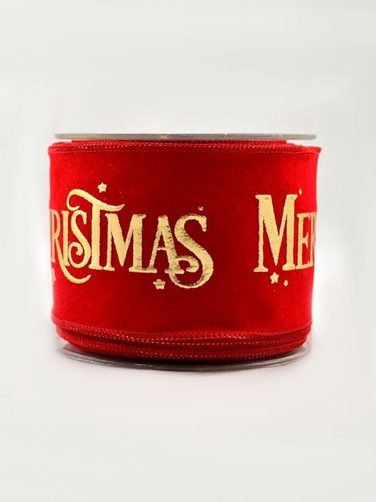 Kappa Decor Merry Christmas Christmas Ribbon Red 900x8cm 1pc