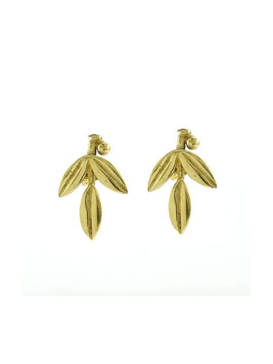 Antwnakakis Earrings made of Silver Gold Plated