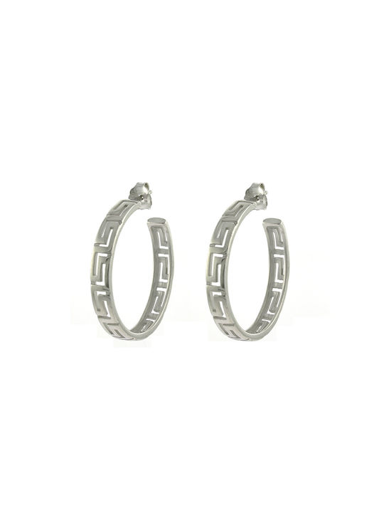 Antwnakakis Earrings Hoops made of Silver