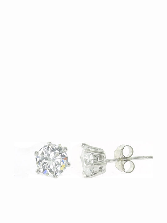 Antwnakakis Earrings made of Silver with Stones