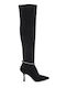 Exe Suede High Heel Women's Boots Black