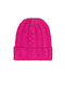 Only Beanie Frauen Beanie Gestrickt in Fuchsie Farbe