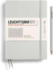 Leuchtturm1917 Caiet A5 Pătrat Gri