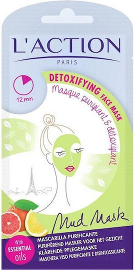L'Action Paris Detoxifying Face Mud Sheet Mask