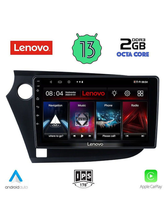 Lenovo Car-Audiosystem für Honda Einblick 2009-2014 (Bluetooth/USB/WiFi/GPS) mit Touchscreen 9"
