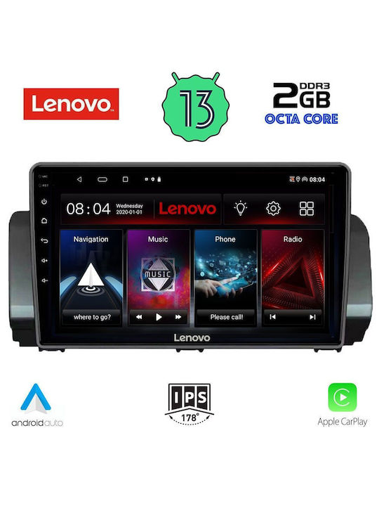 Lenovo Ηχοσύστημα Αυτοκινήτου για Dacia Logan (Bluetooth/USB/WiFi/GPS) με Οθόνη Αφής 9"