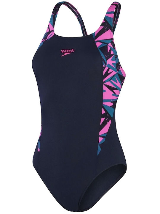 Speedo One-Piece Swimsuit Navy Blue