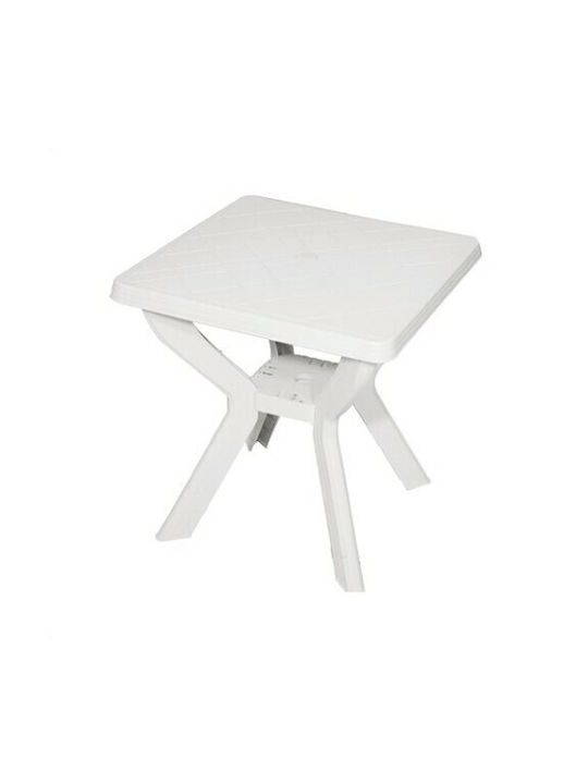 Tisch für kleine Außenbereiche Stabil 9010 White 70x70x70cm