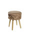 Stool For Living Room Wooden Coffee 32x32x41cm