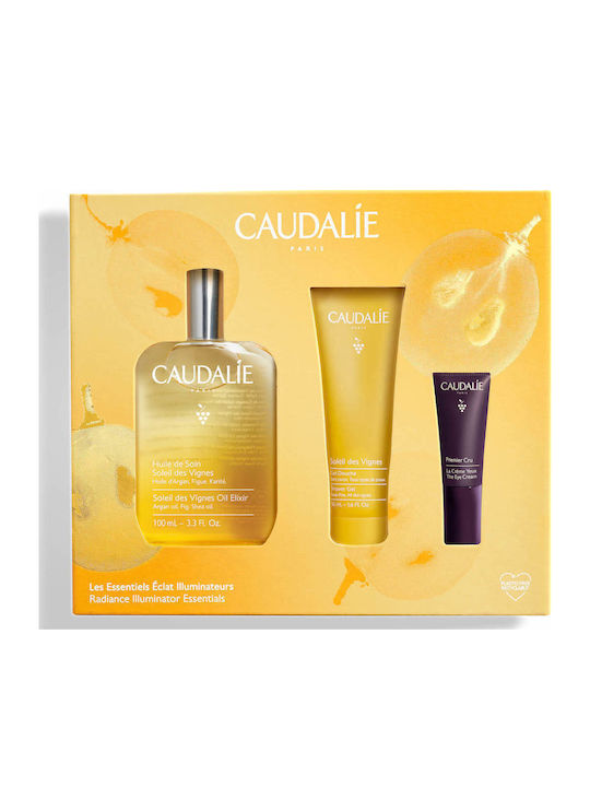 Caudalie Soleil des Vignes Hautpflegeset für Reinigung Körperreinigung & Aufhellung 3Stück