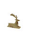 InTheBox Weihnachtliche Kunststoff Figur Hirsche Gold 21x21x7cm 2Stück