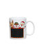 Kaemingk Christmas Mug Porcelain White L9.5xW8cm.