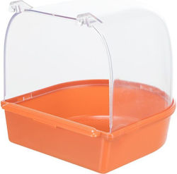 Trixie Plastic Bird Cage Bathtub 15x14cm Πορτοκαλί