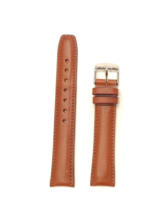 Leather Strap Tabac Brown 18mm