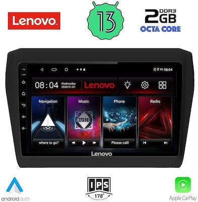 Lenovo Ηχοσύστημα Αυτοκινήτου για Suzuki Swift 2017> (Bluetooth/USB/WiFi/GPS/Apple-Carplay/Android-Auto) με Οθόνη Αφής 9"