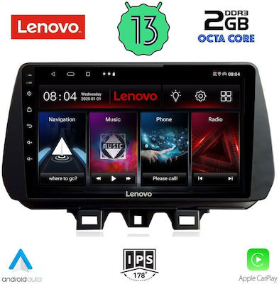 Lenovo Sistem Audio Auto pentru Hyundai Tucson 2019> (Bluetooth/USB/WiFi/GPS/Apple-Carplay/Android-Auto) cu Ecran Tactil 9"
