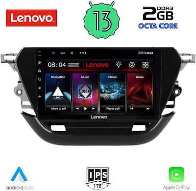 Lenovo Sistem Audio Auto pentru Opel Corsa 2021> (Bluetooth/USB/WiFi/GPS/Apple-Carplay/Android-Auto) cu Ecran Tactil 9"