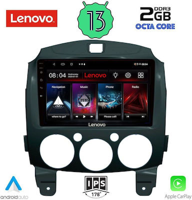 Lenovo Car-Audiosystem für Mazda 2 2007-2014 (Bluetooth/USB/WiFi/GPS/Apple-Carplay/Android-Auto) mit Touchscreen 9"