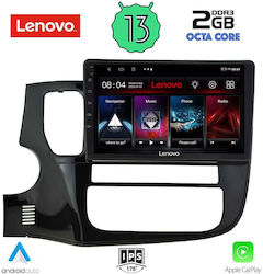 Lenovo Car-Audiosystem für Mitsubishi Outlander 2013> (Bluetooth/USB/WiFi/GPS/Apple-Carplay/Android-Auto) mit Touchscreen 9"