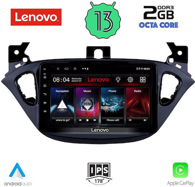 Lenovo Ηχοσύστημα Αυτοκινήτου για Opel Adam 2014-2021 (Bluetooth/USB/WiFi/GPS/Apple-Carplay/Android-Auto) με Οθόνη Αφής 9"