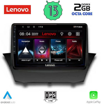 Lenovo Ηχοσύστημα Αυτοκινήτου για Ford Fiesta 2010-2018 (Bluetooth/USB/WiFi/GPS/Apple-Carplay/Android-Auto) με Οθόνη Αφής 9"