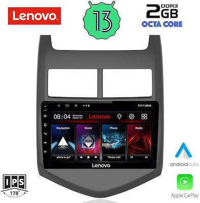 Lenovo Ηχοσύστημα Αυτοκινήτου για Chevrolet Aveo 2011-2014 (Bluetooth/USB/WiFi/GPS/Apple-Carplay/Android-Auto) με Οθόνη Αφής 9"