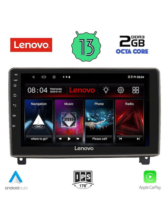 Lenovo Car-Audiosystem für Peugeot 407 2004-2011 (Bluetooth/USB/WiFi/GPS/Apple-Carplay/Android-Auto) mit Touchscreen 9"