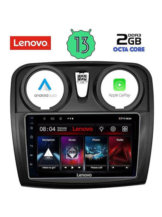 Lenovo Sistem Audio Auto pentru Dacia Magazin online Logan 2012-2019 (Bluetooth/USB/WiFi/GPS/Apple-Carplay/Android-Auto) cu Ecran Tactil 9"