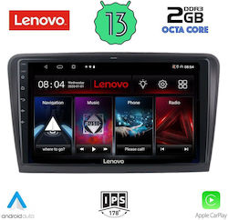 Lenovo Sistem Audio Auto pentru Skoda Rapid 2012> (Bluetooth/USB/WiFi/GPS/Apple-Carplay/Android-Auto) cu Ecran Tactil 9"