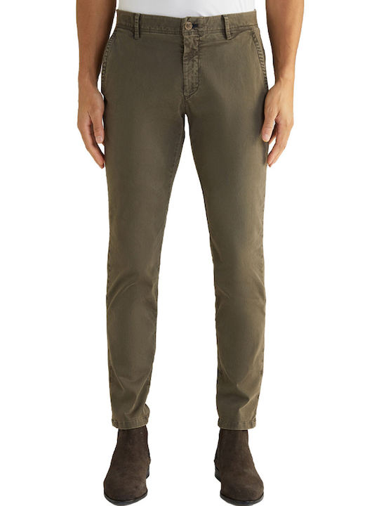 Παντελόνι Chino σε Slim Εφαρμογή Χακί
