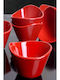Ceramic Dessert Divided Serving Plate Red Ø7.1cmxY11cm 7.1x7.1x11cm 6pcs
