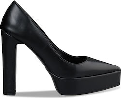 Envie Shoes Γόβες με Χοντρό Ψηλό Τακούνι Μαύρες