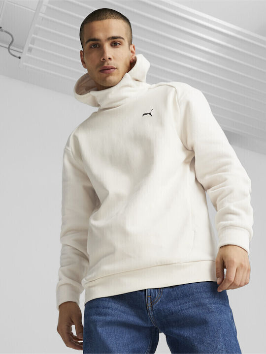 PUMA Sweatshirts & Hoodies Für Damen Beige Mit Kapuze