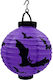 Maskarata Halloween Μωβ mit Licht Laterne für Party Halloween in Lila Farbe 1Stück 20cm KK94796