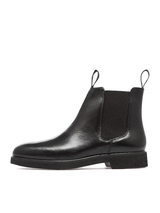 Sebago Piele Negru Ghete barbati